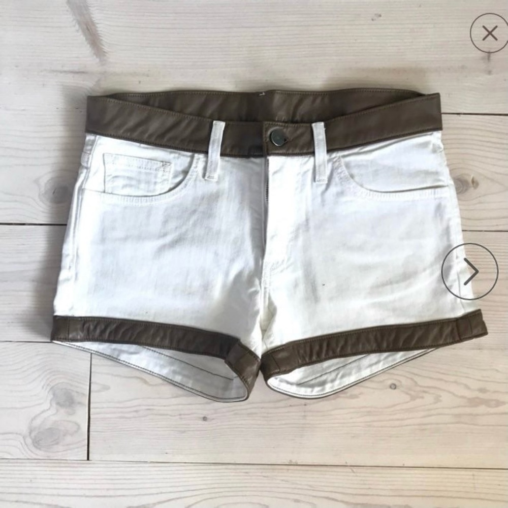 Persnickety white denim shorts